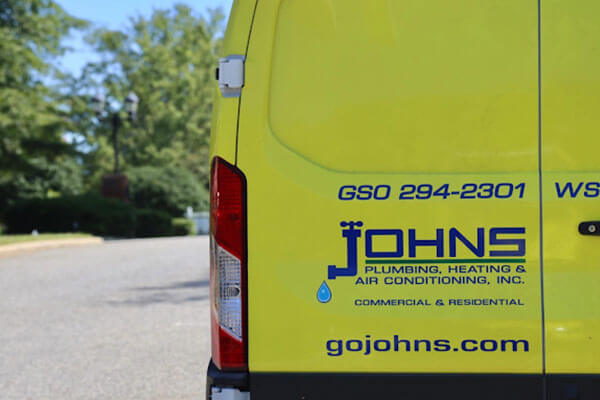 Johns Plumbing, Heating & Air Conditioning inc truck